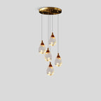 Rock Crystal Rain Chandelier for Living Room