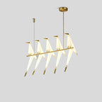 Paper Crane Bird Chandelier for Dining Room