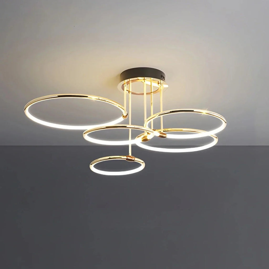 Metal Circular Chandelier Ceiling Lamp
