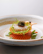 ALANIZ JIN Series Wood-Fired Gloss Rimmed Vintage Plate