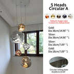 Large Lava Chandelier Customization