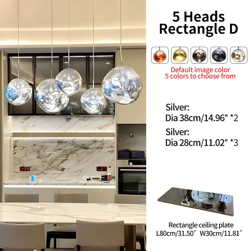 Large Lava Chandelier Customization