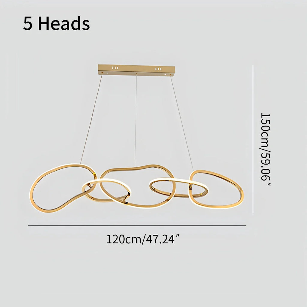 Modern Minimalist Ring Chandelier