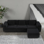 118" Modular Sofa, Convertible to Oversized Sofa Bed