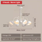 French Flower Shaped Chandelier