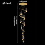 Luxury Water Drop Pendant Chandelier for Living Room