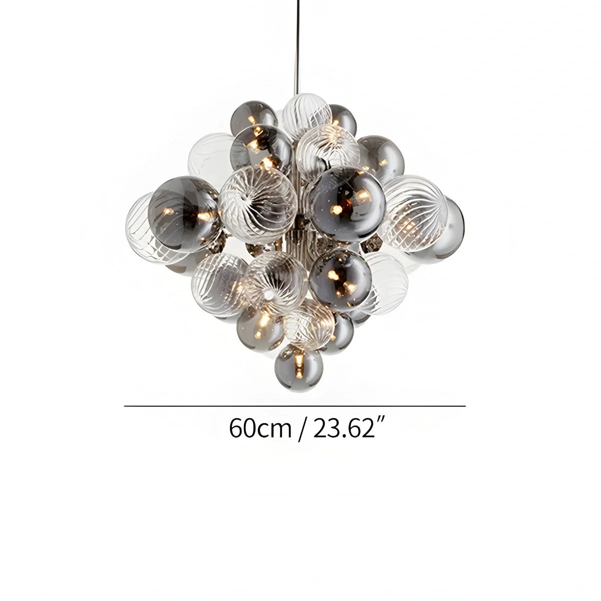 Nordic Glass Bubble Chandelier