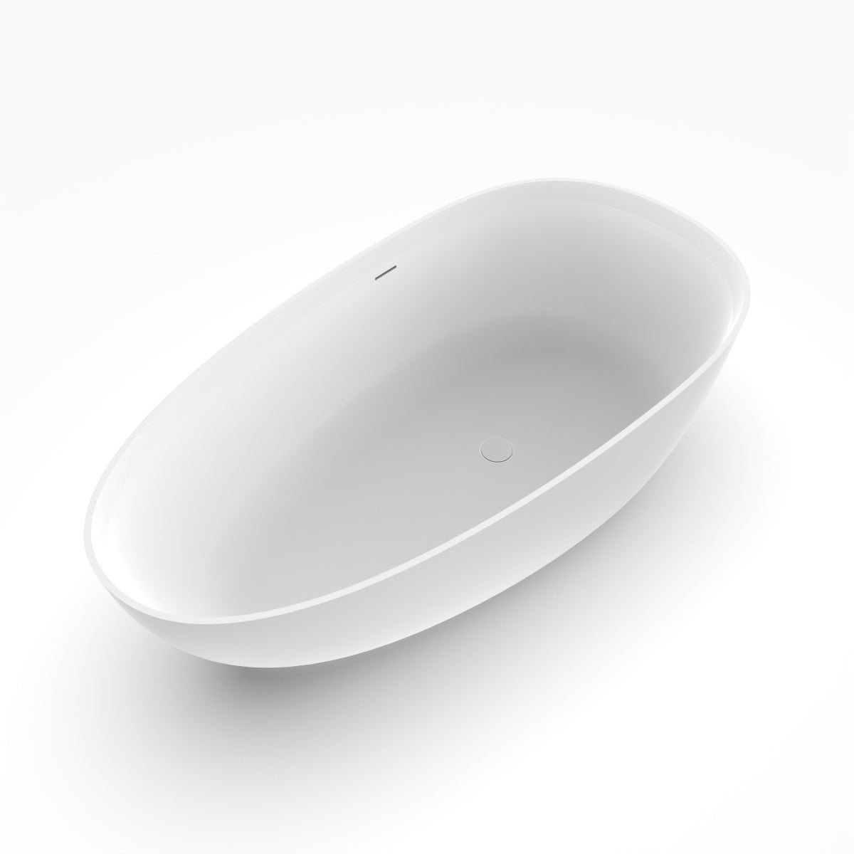 71 inch artificial stone solid surface freestanding bathroom bathtub