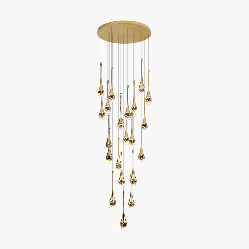 Luxury Water Drop Pendant Chandelier for Living Room