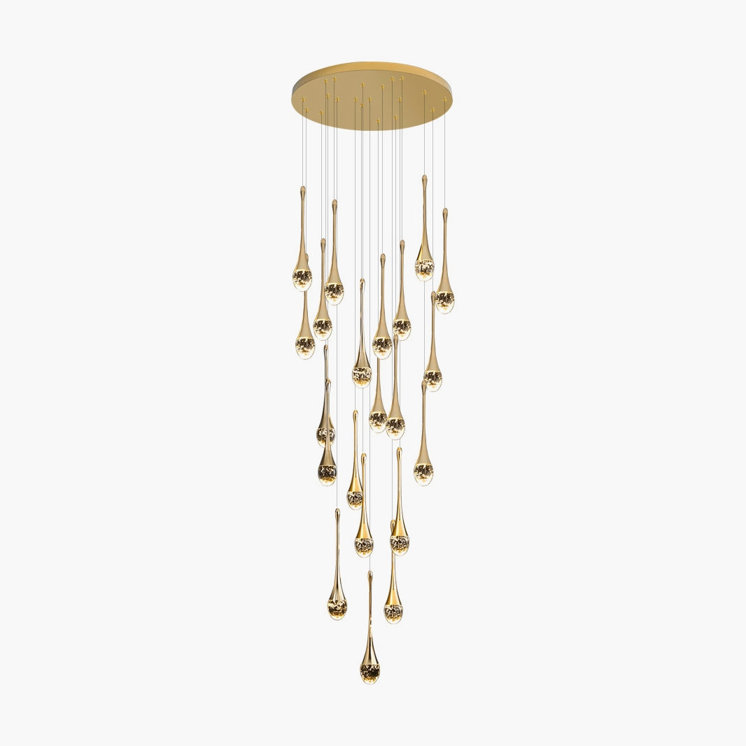 Luxury Water Drop Pendant Chandelier for Living Room