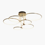 Metal Circular Chandelier Ceiling Lamp