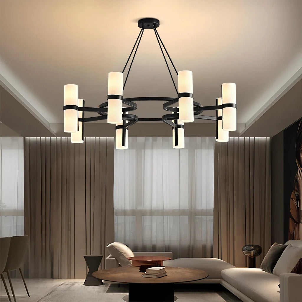 Nordic Creative Multi-Headed Round Chandelier