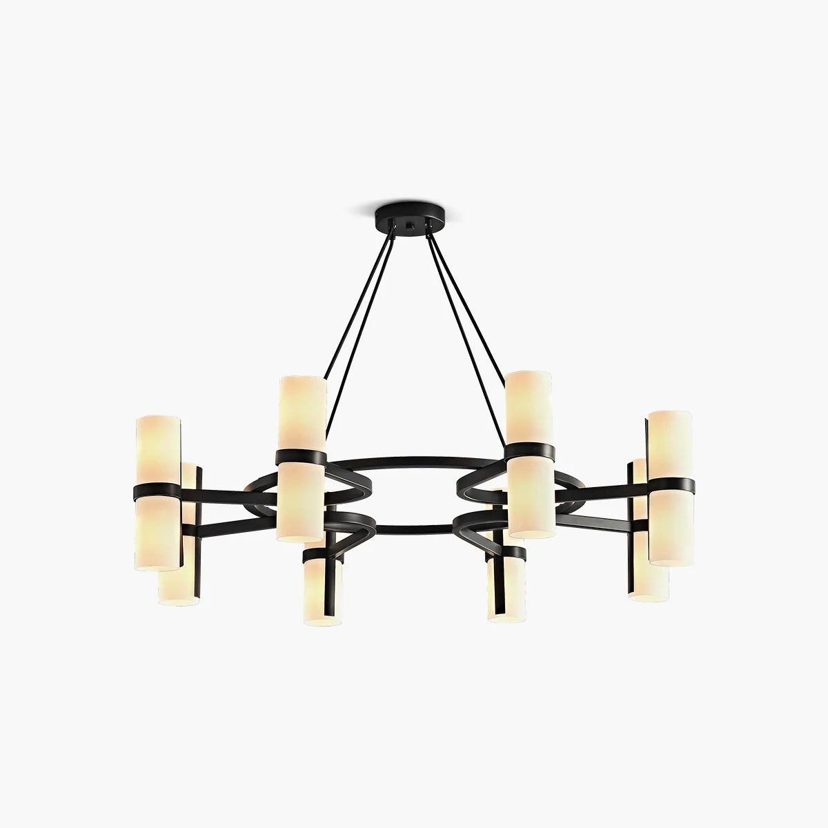Nordic Creative Multi-Headed Round Chandelier