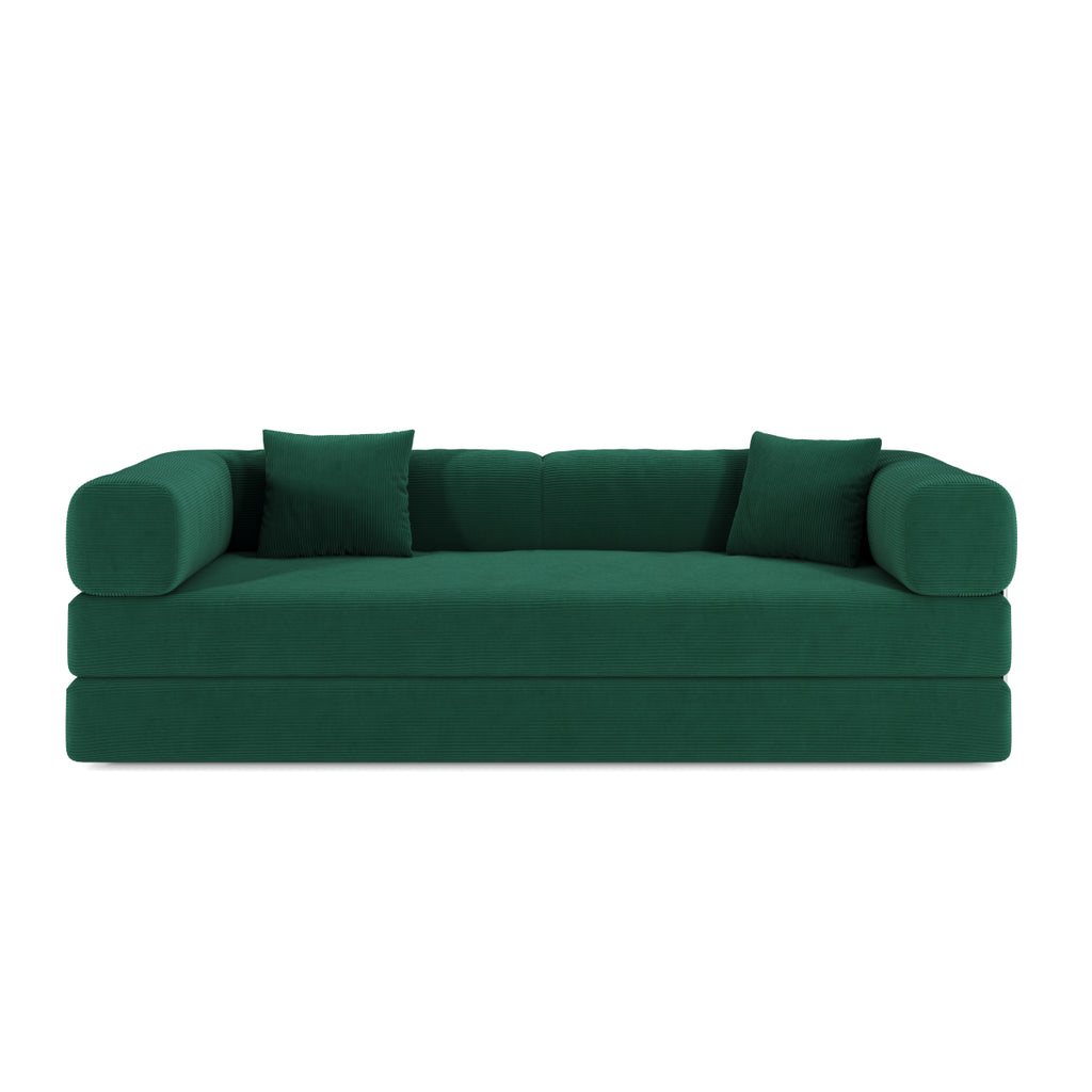 78.8" Modular Sectional Sofa, Convertible Pudding Block Sofa Bed for Living Room