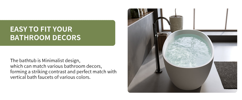 Luxury Freestanding Solid Surface Bathtub