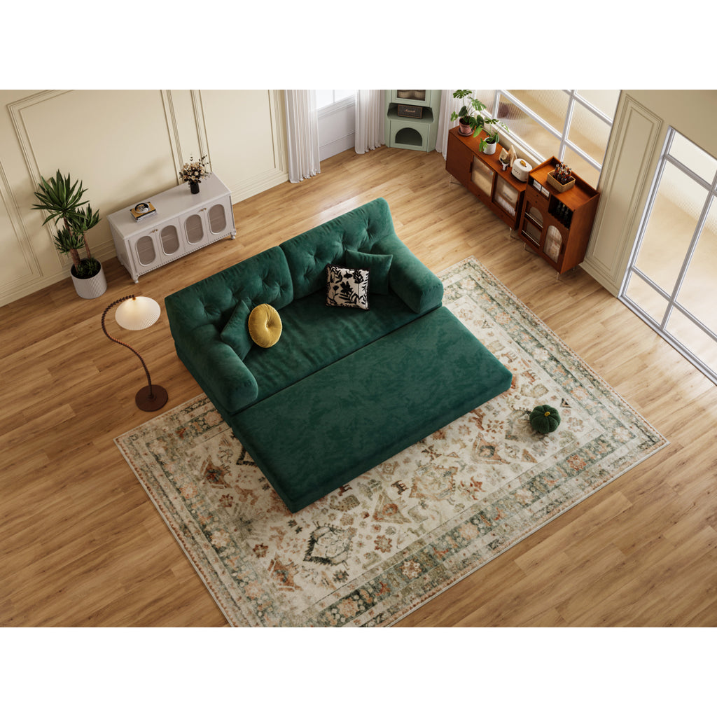 78.8" Modular Sofa Comfortable Floor Sofa Bed for Living Room