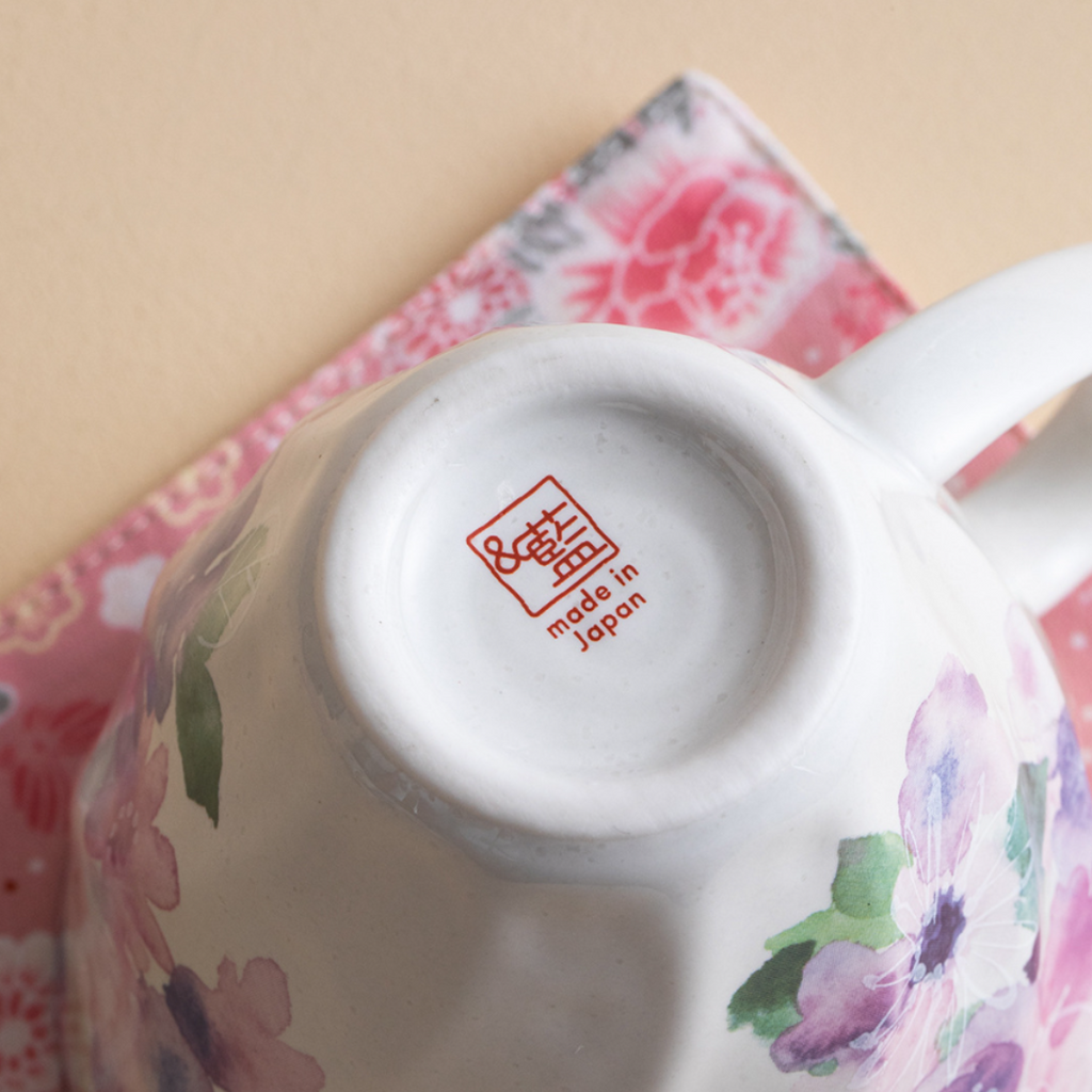 Mino Ware Floral Series Mug Gift Set