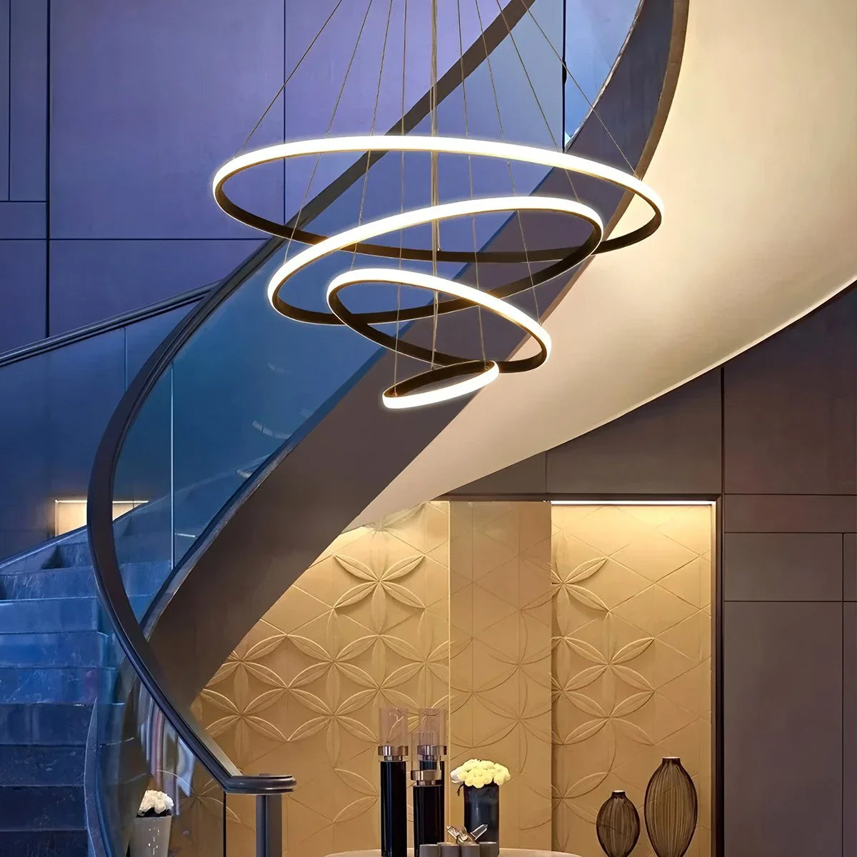 Circle Layered Living Room Chandelier