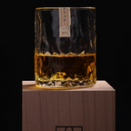 Edo Glass Handcrafted Water Ripple Whisky Glass