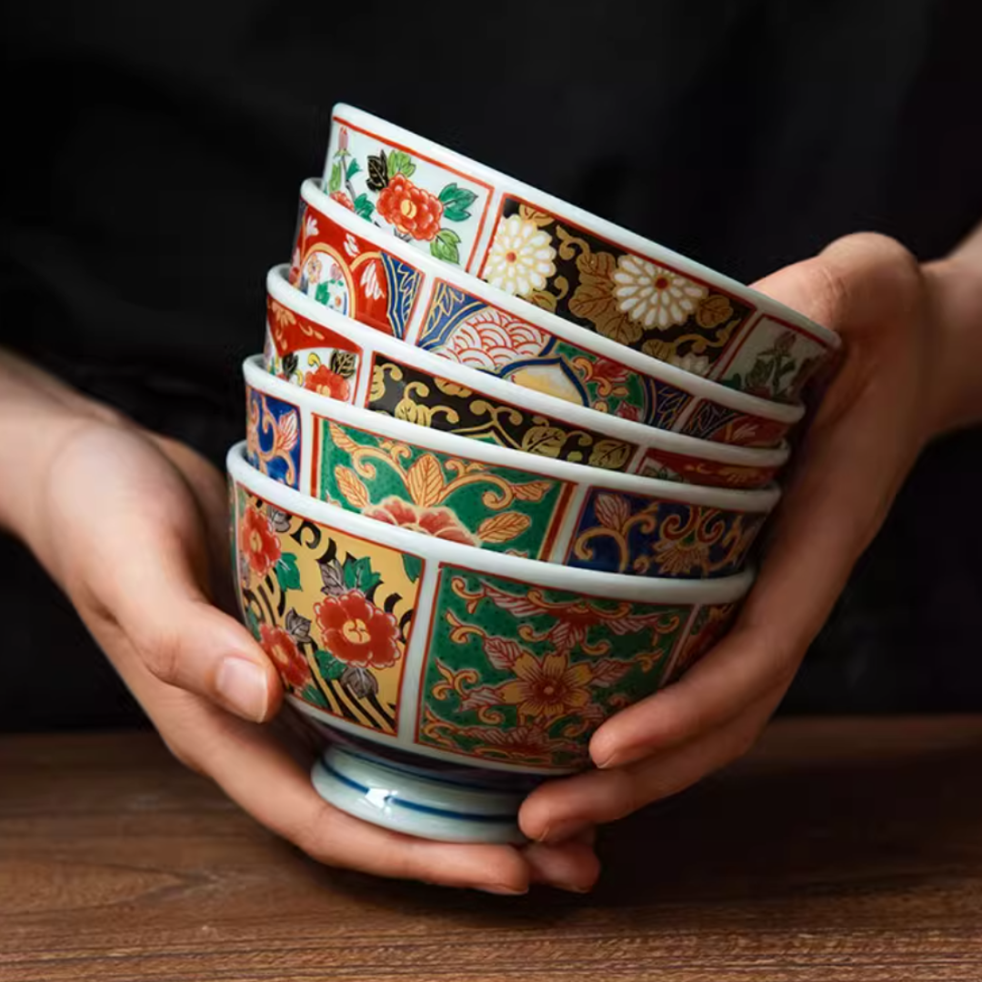 Arita Ware Ko-Imari Bowl Set