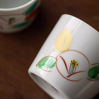 Kurachin Kiln Hand-Painted Moon Camellia Underglaze Tea Cup