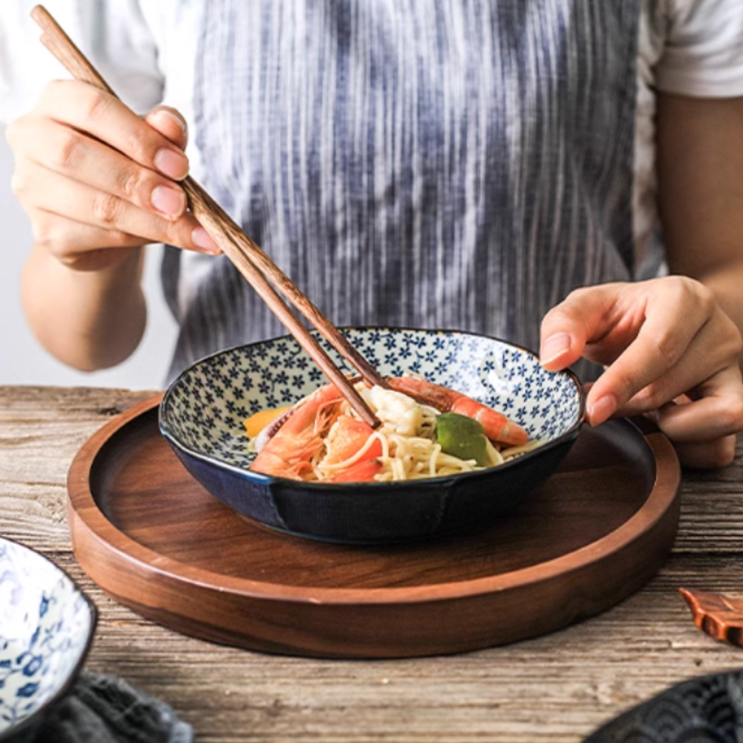 Mino Ware Classic Dyed Octagonal Plate Set