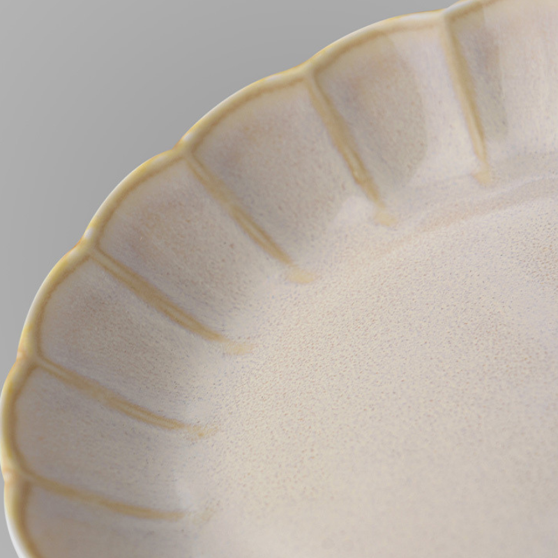 Mino Ware Retro Sweet White Glaze Plate