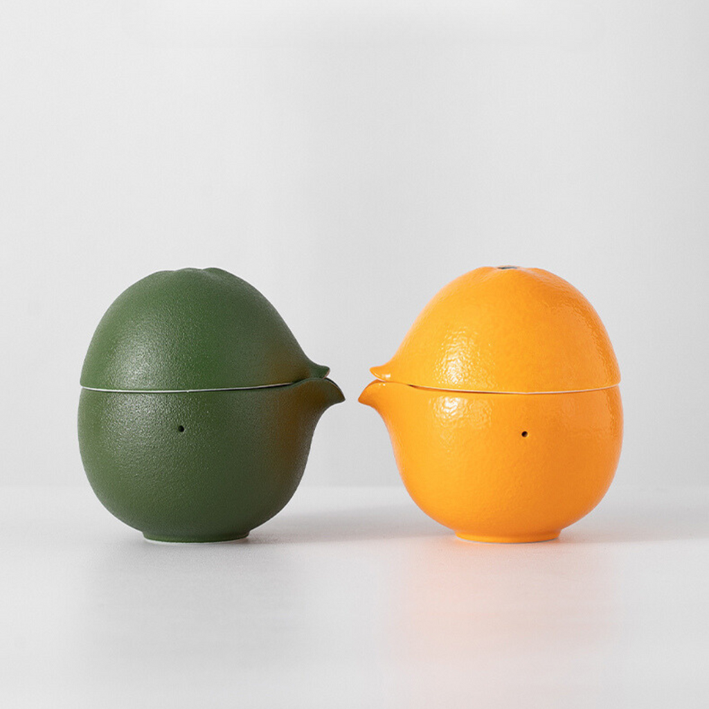 Kishi Orange Portable Tea Set