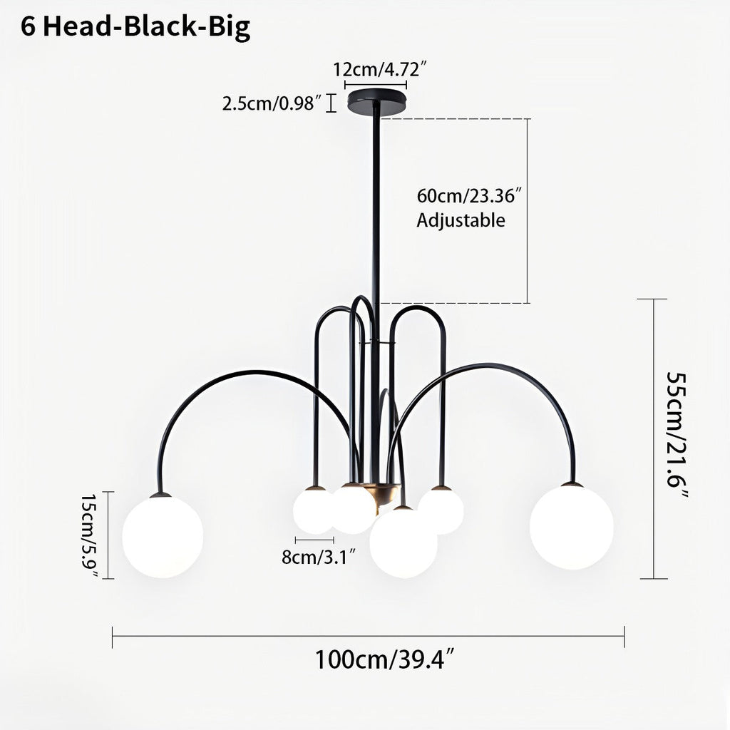 Avi Double Layer Glass Chandelier