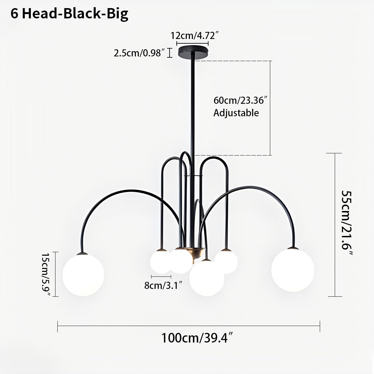 Avi Double Layer Glass Chandelier