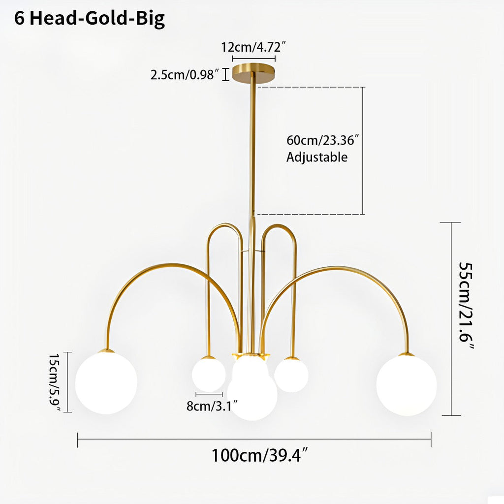Avi Double Layer Glass Chandelier