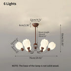 French Retro Flower Chandelier for Living Room