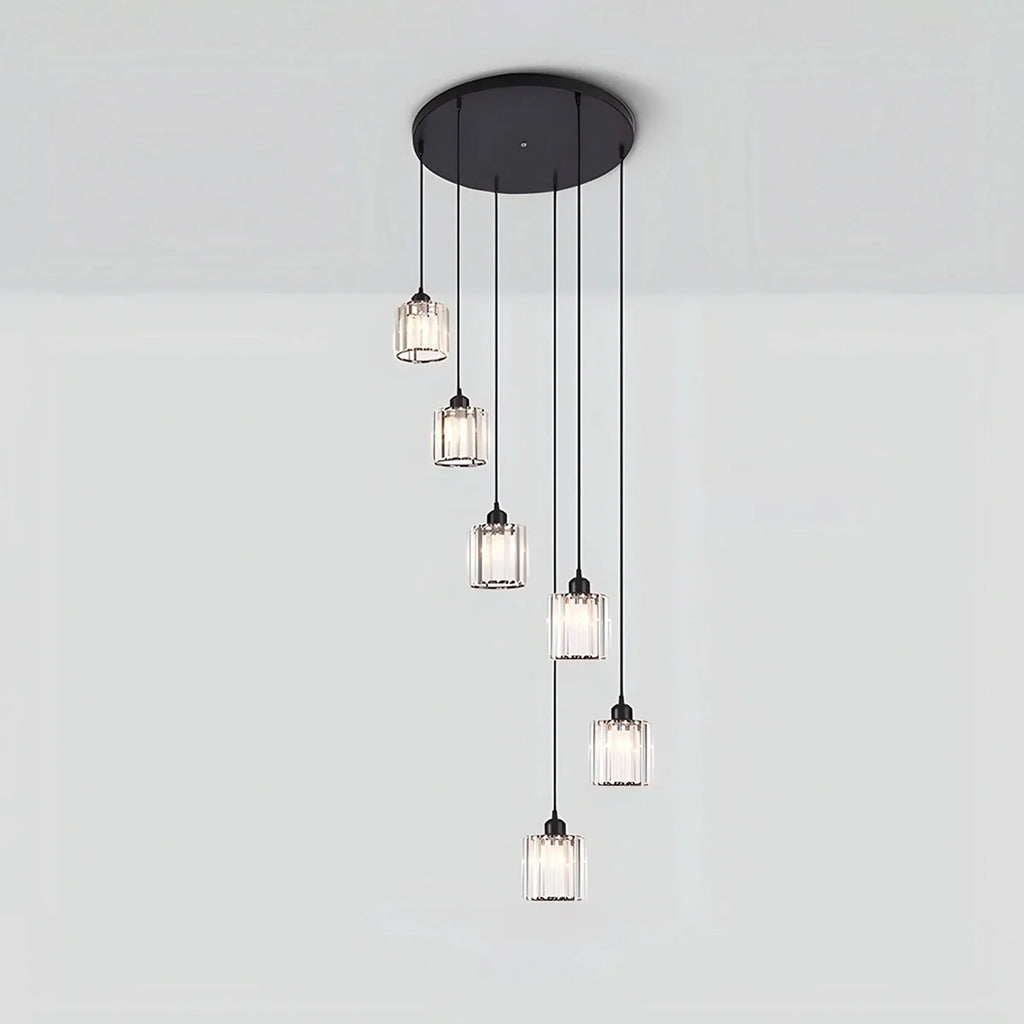 Kristy Modern Minimalist Glass Chandelier