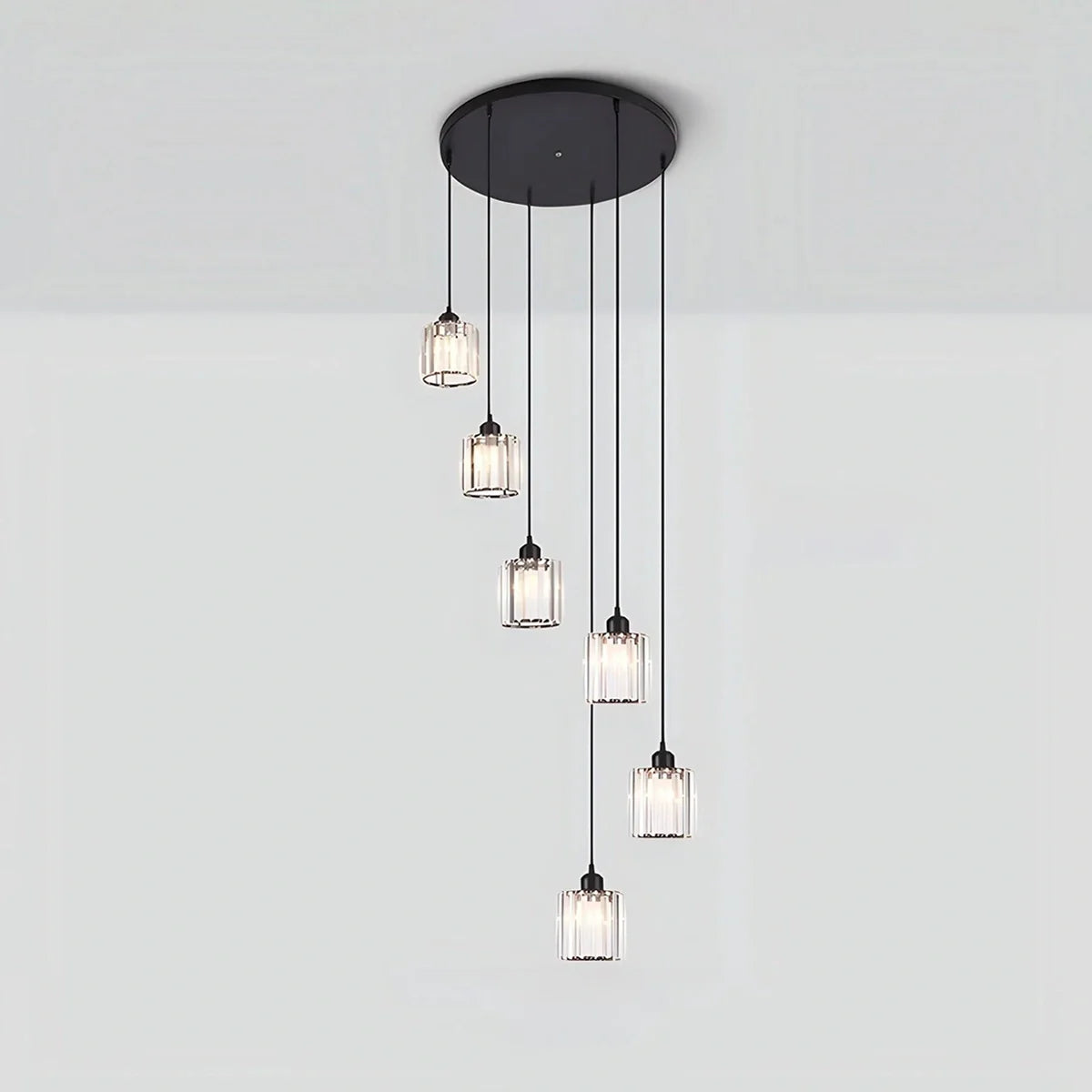 Kristy Modern Minimalist Glass Chandelier
