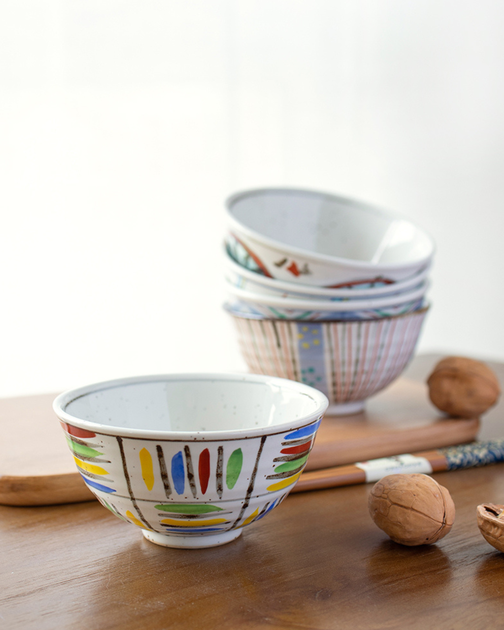 Arita Ware Hand-Painted Floral Rice Bowl – Housewarming Gift