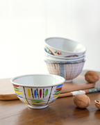 Arita Ware Hand-Painted Floral Rice Bowl – Housewarming Gift