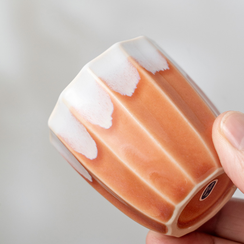 Mino Ware Kiln-Glazed Ceramic Tea Cup Gift Set