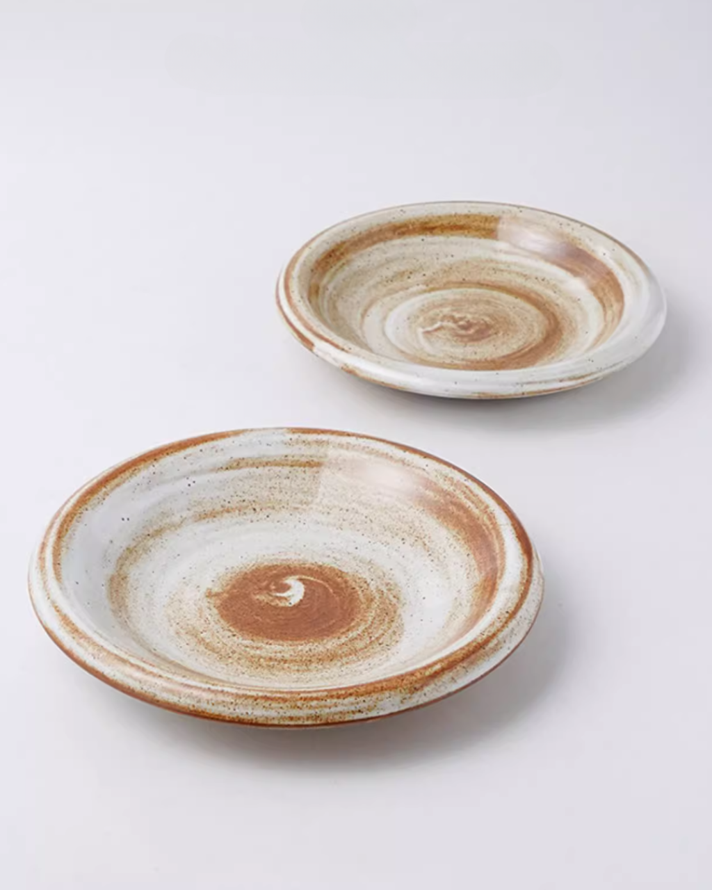 ALANIZ JIN Series Wood-Fired Gloss Rimmed Vintage Plate