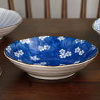 Mino Ware Botanical Series Underglaze Salad Plate