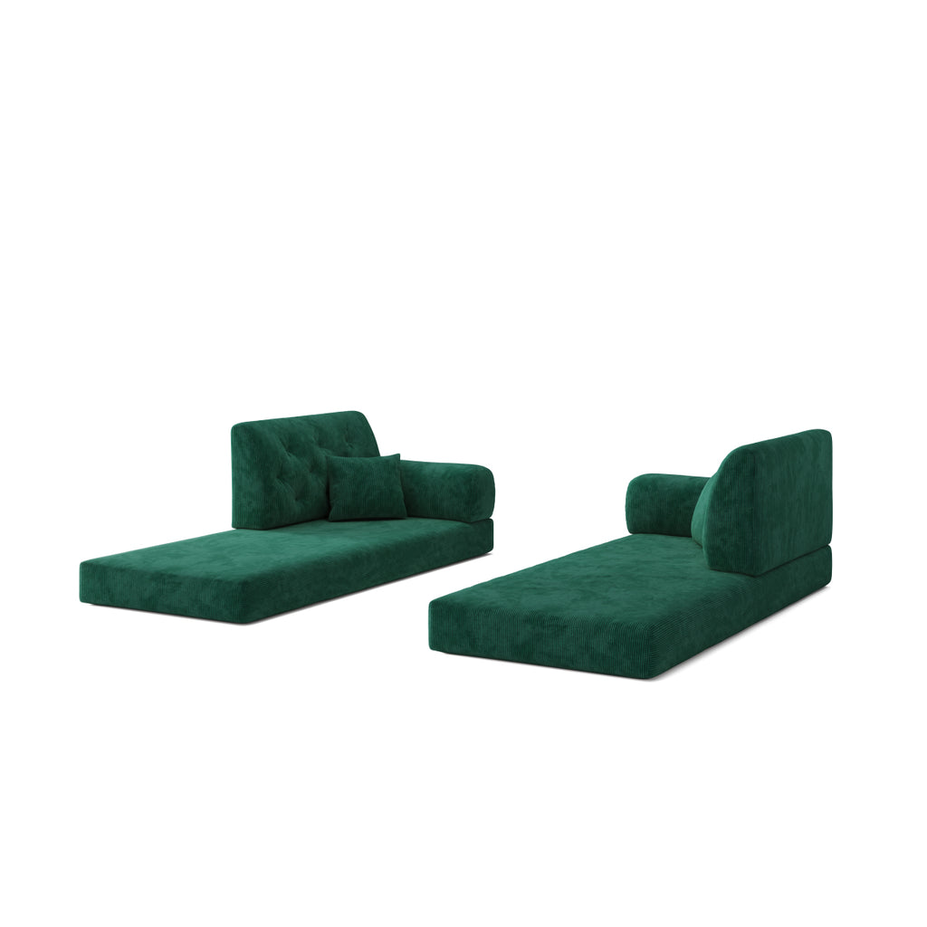 78.8" Modular Sofa Comfortable Floor Sofa Bed for Living Room