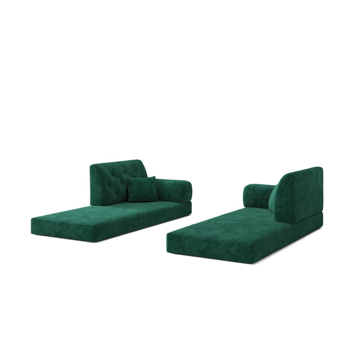 78.8" Modular Sofa Comfortable Floor Sofa Bed for Living Room