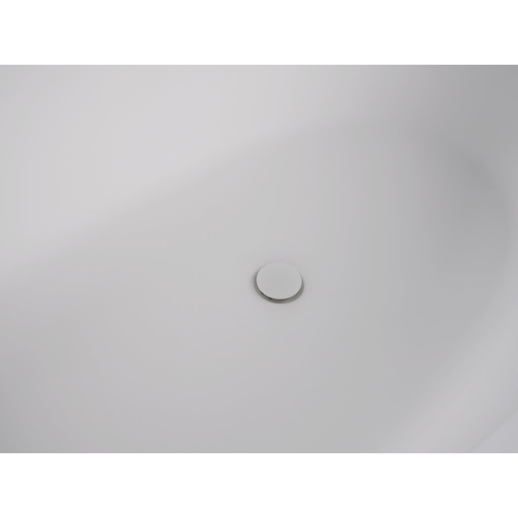 Luxury 65" Matte White Bathtub