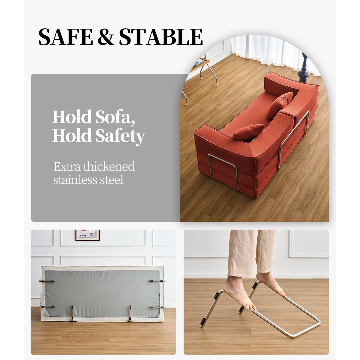 78.8inch  Modular sofa, convertible pudding block sofa, floor-standing sofa bed with armrests and comfortable sofa bed, compression sofa for living