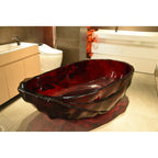 67 inch Freestanding Solid Surface Soaking Bathtub 25S52-17PS