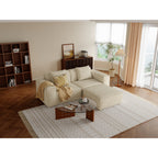 modular sofa can be converted into an oversized sofa bed Free conversion sofa set flexible configuration, soft corduroy cloud velvet fabric two person