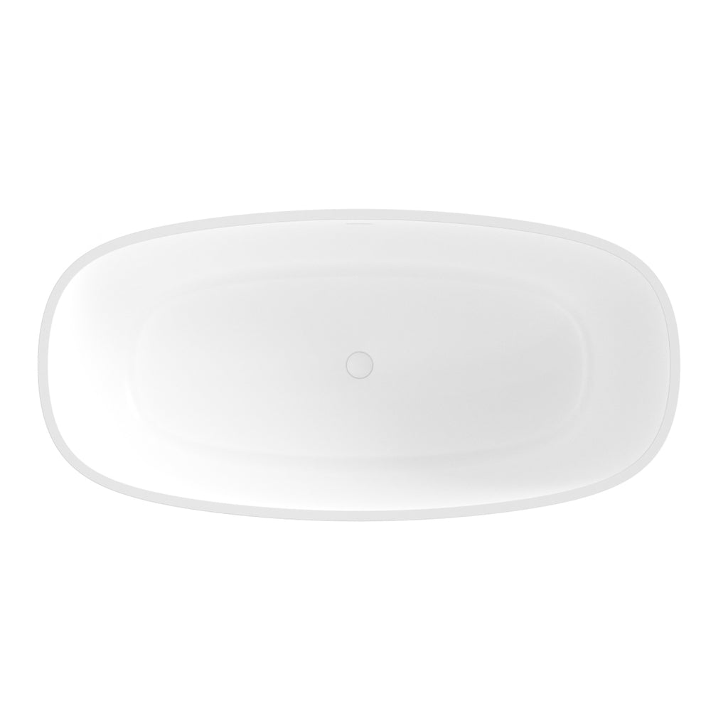 71 inch freestanding solid surface soaking bathtub for bathroom