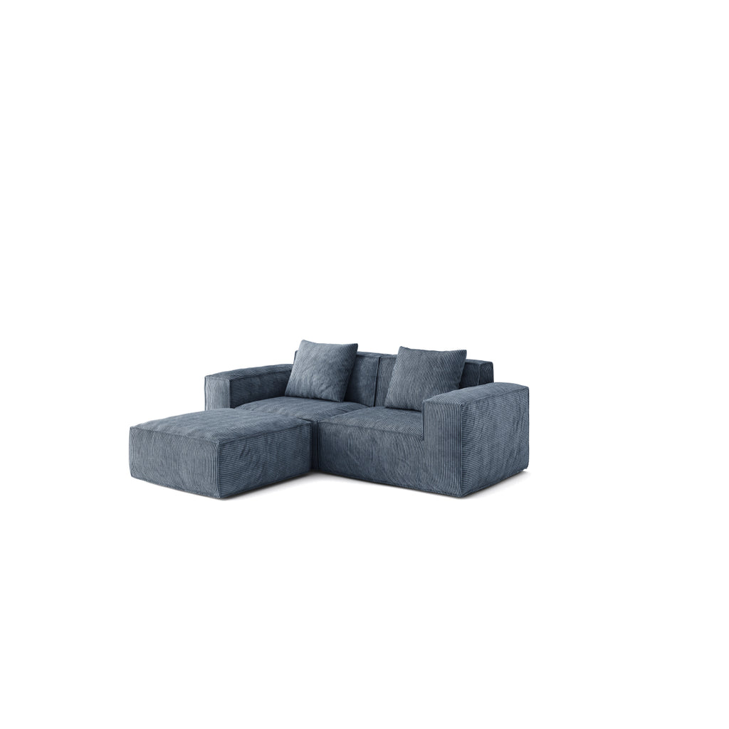 modular sofa can be converted into an oversized sofa bed Free conversion sofa set flexible configuration, soft corduroy cloud velvet fabric two person