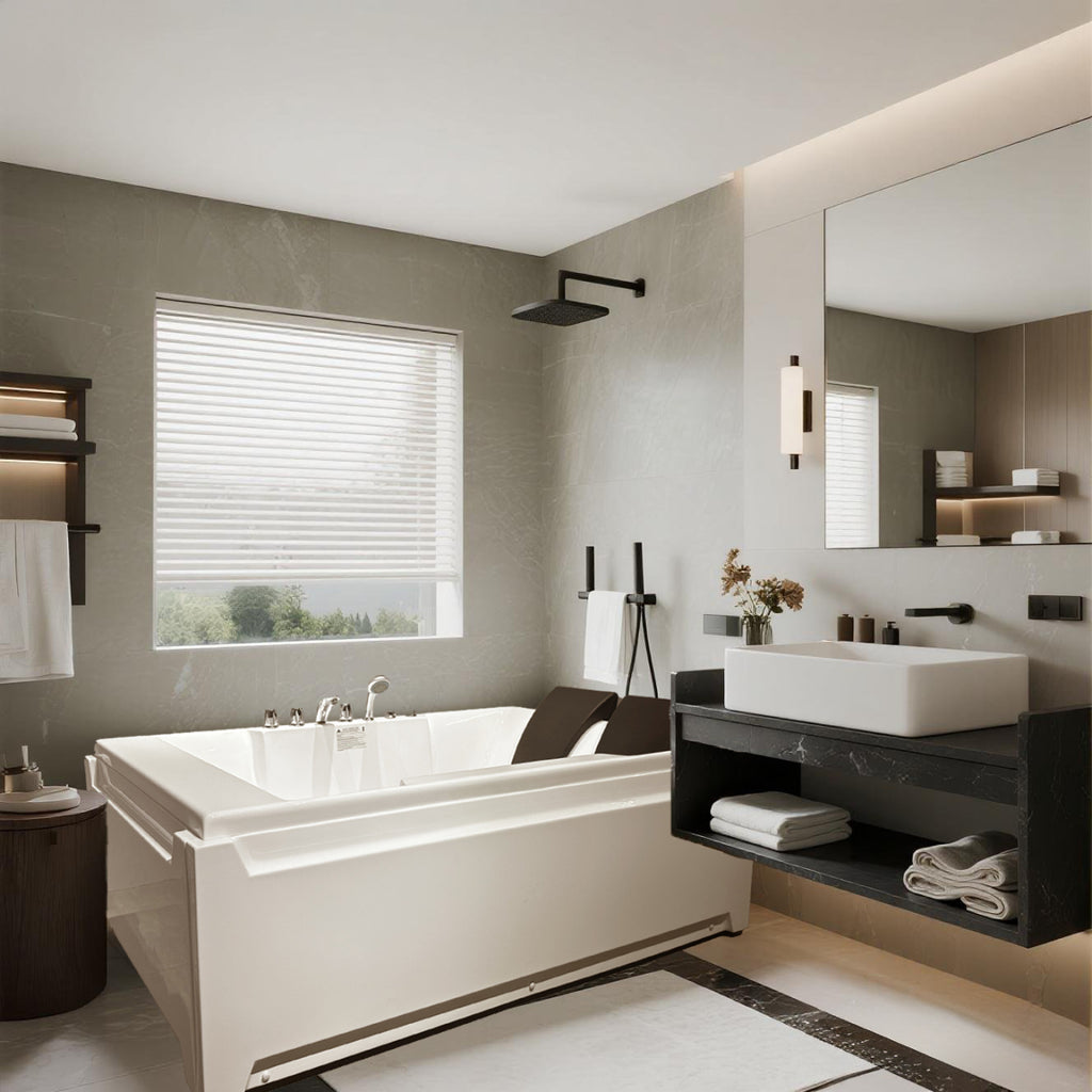 Luxury 2-Person Whirlpool Massage Tub