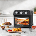 12.5 Quart 1500W Air Fryer Convection Toaster Oven 7-in-1 Stainless Steel Black