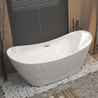 Gloss White Acrylic Freestanding Tub